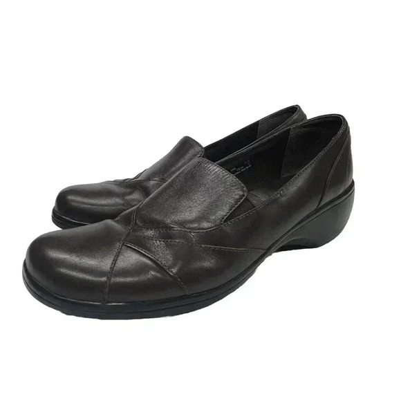 Clarks Womens Blackberry 84630 Loafer Flat Brown Leather Slip On Round Toe 10 M - Picture 3 of 9